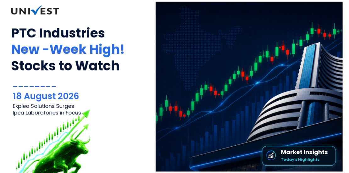 Stocks to Watch Today on 18 August 2026: PTC Industries 52-Week High Breakout, Expleo Solutions 259x Volume, Ipca Laboratories in Focus