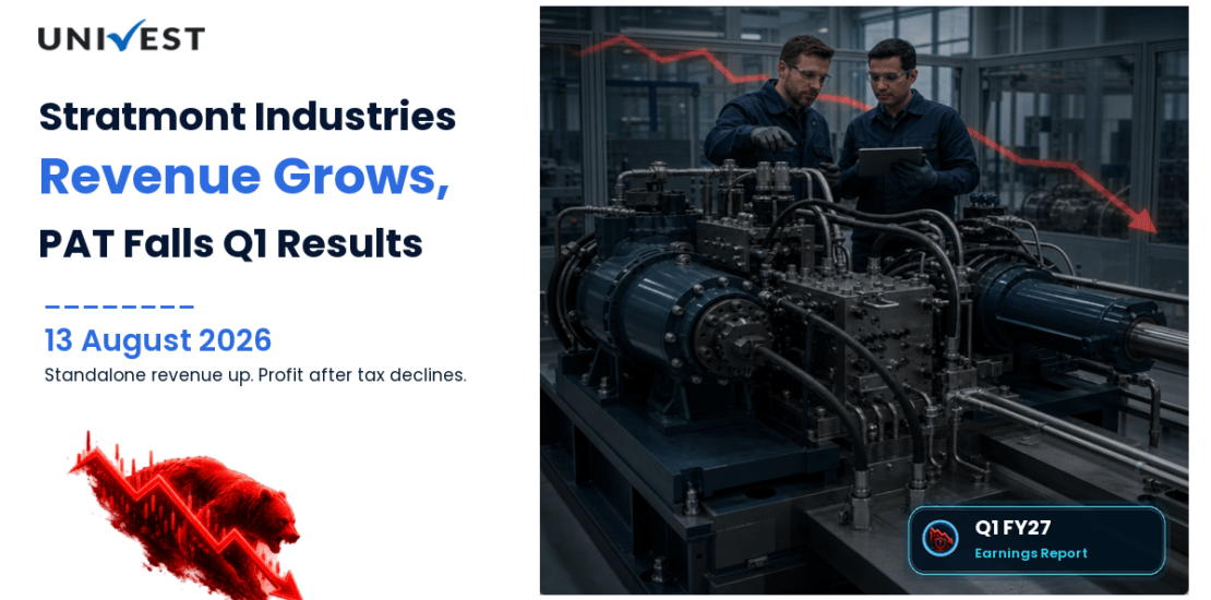 Stratmont Industries Q1 FY27 Results: Revenue Grows 15% to Rs 44 Crore, PAT Falls to Rs 25 Lakh