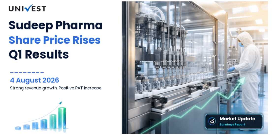 Sudeep Pharma Share Price Gains 0.48% After Q1 FY27 Results on 4 August 2026