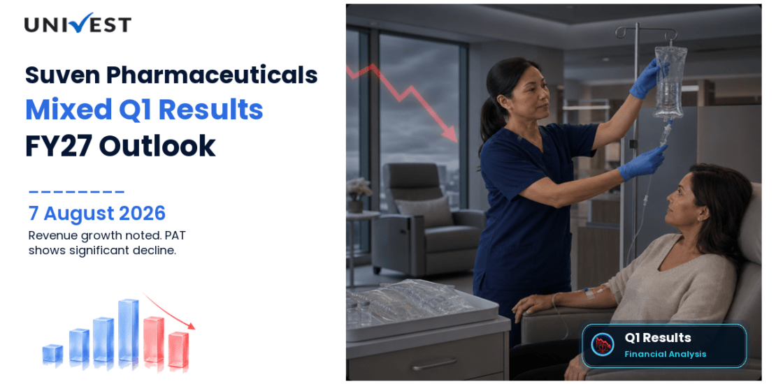 Suven Pharmaceuticals Q1 FY27 Results: Revenue Rs 3 Cr, PAT Rs 127 Cr and Key Highlights