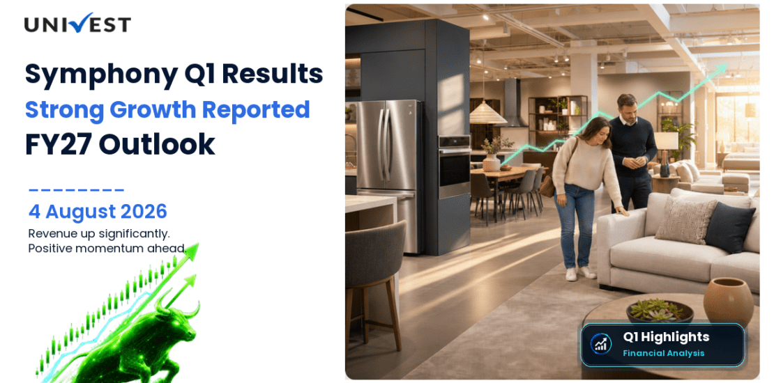 Symphony Q1 Results FY27: PAT at Rs 40 Cr for June 2026 Quarter