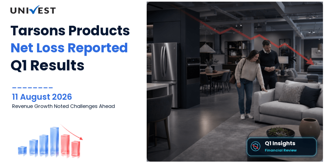 Tarsons Products Q1 FY27 Results: Revenue Rs 110 Cr, Net Loss Rs 1.00 Cr and Key Highlights
