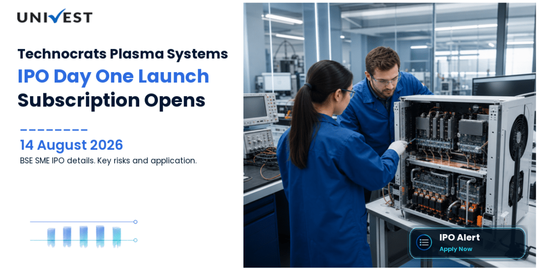 Technocrats Plasma Systems Initial Public Offering Day 1 Opens Today 14 August 2026: BSE SME Subscription Window Closes 18 August