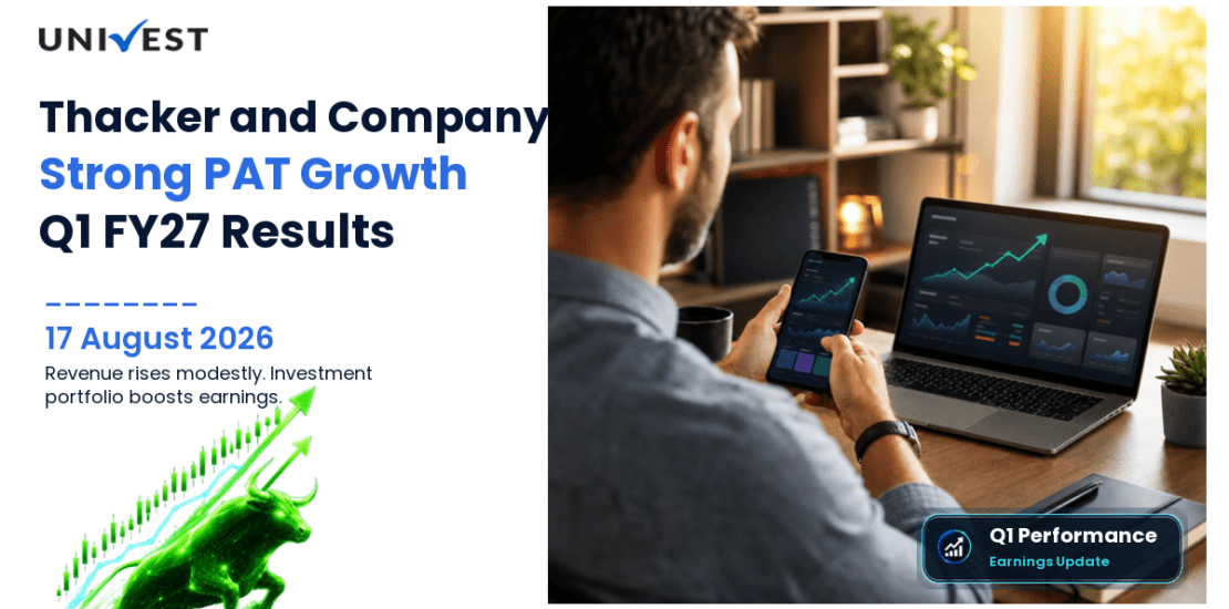 Thacker and Company Q1 FY27 Results: Revenue Grows 3% to Rs 55 Lakh, PAT Grows 40% to Rs 63 Lakh
