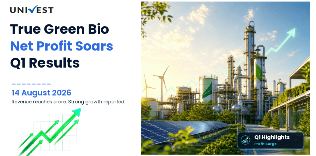 True Green Bio Q1 Results FY27: Net Profit Surges 5742.12%, Revenue Rs 227 crore
