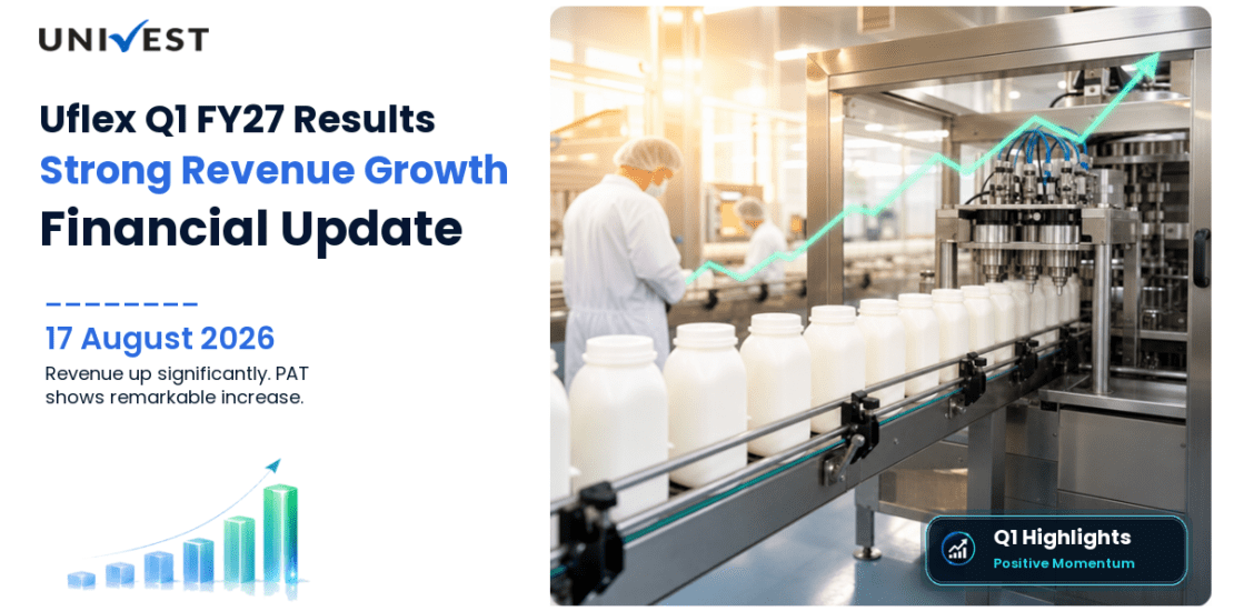 Uflex Q1 FY27 Results: Revenue Rs 5366 Cr, PAT Rs 422 Cr