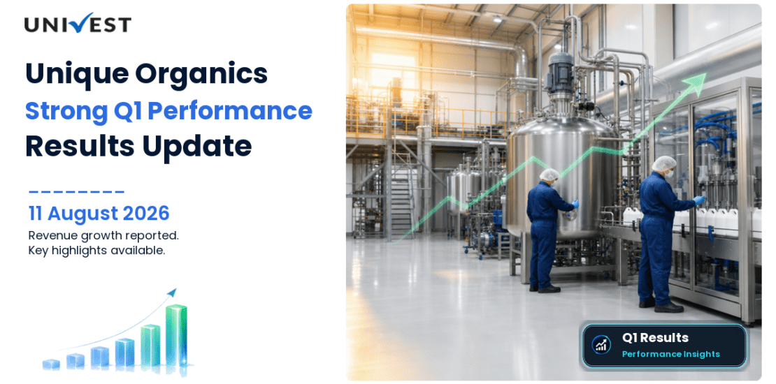 Unique Organics Q1 FY27 Results: Revenue Rs 38 Cr, PAT Rs 2 Cr and Key Highlights
