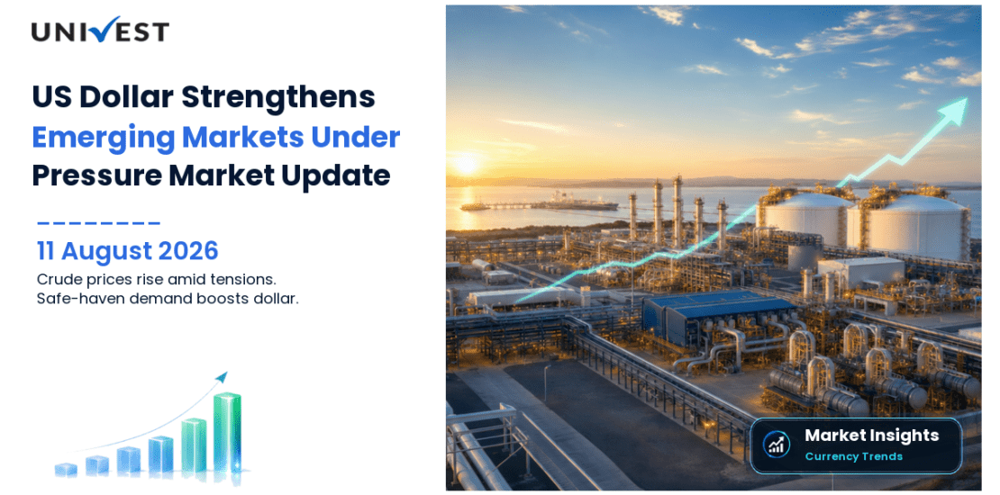 US Dollar Today on 11 August 2026: Emerging Market Currencies Weaken as US-Iran Standoff Lifts Crude Prices and Drives Safe-Haven Dollar Demand