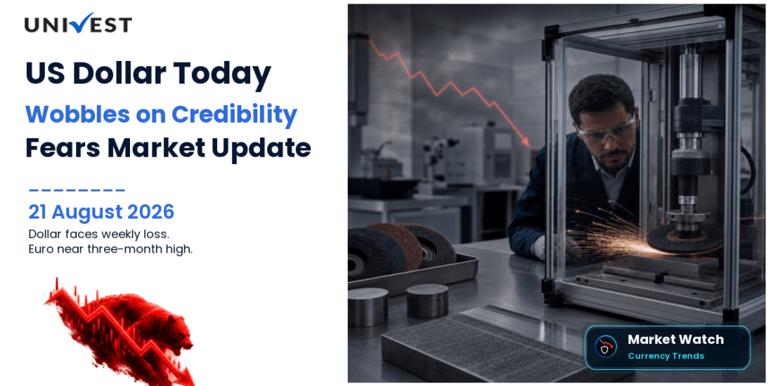 US Dollar Today August 21, 2026: Dollar Wobbles on Fiscal Credibility Fears as Bessent Signals More Bond Buybacks; Euro Near 3-Month High