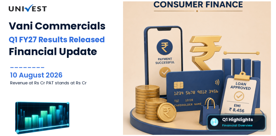 Vani Commercials Q1 FY27 Results: Revenue Rs 1 Cr, PAT Rs 0.25 Cr and Key Highlights