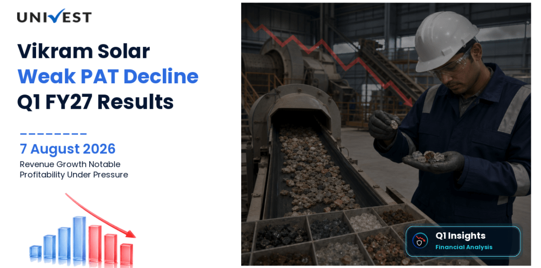 Vikram Solar Q1 FY27 Results: Revenue Rs 1,563 Cr, PAT Rs 19 Cr and Key Highlights