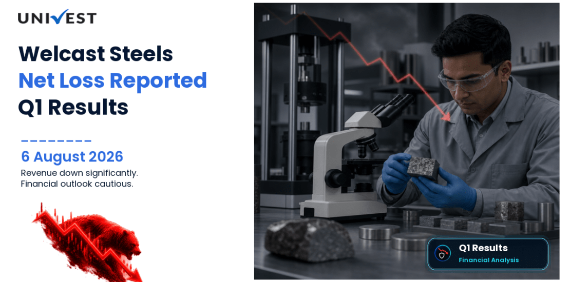 Welcast Steels Q1 Results FY27: Net Loss of Rs 72 Lakh for June 2026 Quarter