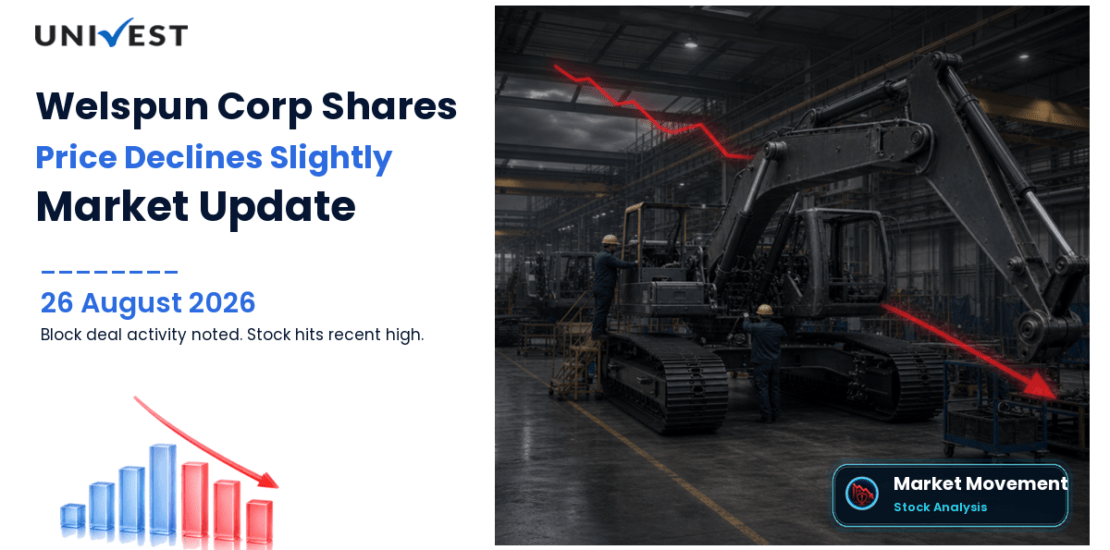 Welspun Corp Share Price Slips 0.54% as 63 Lakh Shares Worth Rs 1,433 Crore Change Hands in Block Deal Window on August 26, 2026