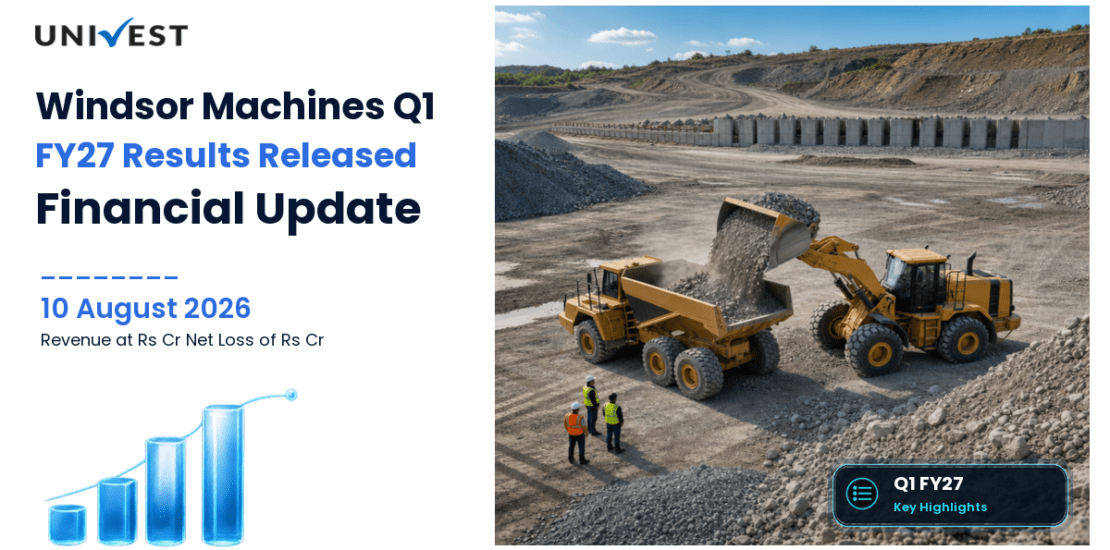 Windsor Machines Q1 FY27 Results: Revenue Rs 148 Cr, Net Loss Rs 0.91 Cr and Key Highlights