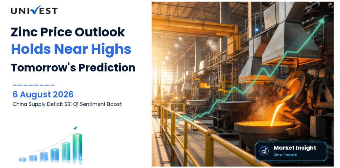 Zinc Price Prediction for Tomorrow, Friday 7 August 2026: MCX Zinc at Rs 378 Holds Near 4-Year High on China Supply Deficit as SBI Q1 Provides Secondary Sentiment Catalyst