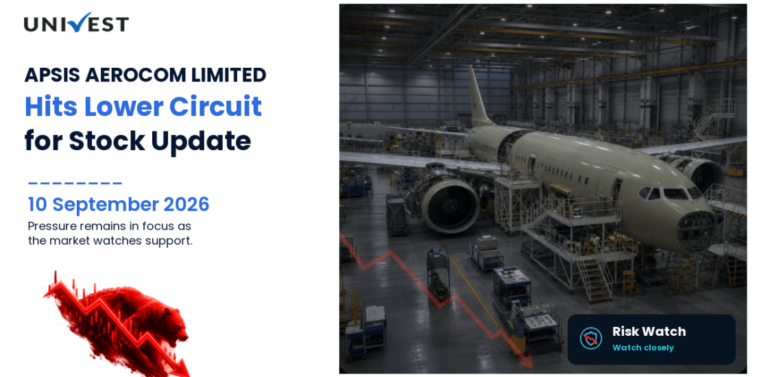 APSIS AEROCOM LIMITED Hits Lower Circuit for the 2nd Straight Session on NSE, 10 September 2026