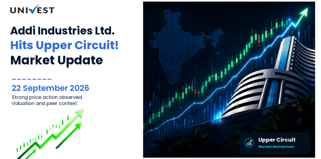 Addi Industries Ltd. Hits Upper Circuit on NSE, 22 September 2026
