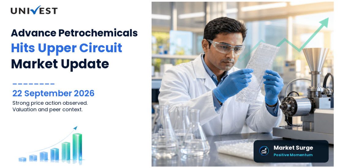 Advance Petrochemicals Ltd. Hits Upper Circuit on BSE, 22 September 2026