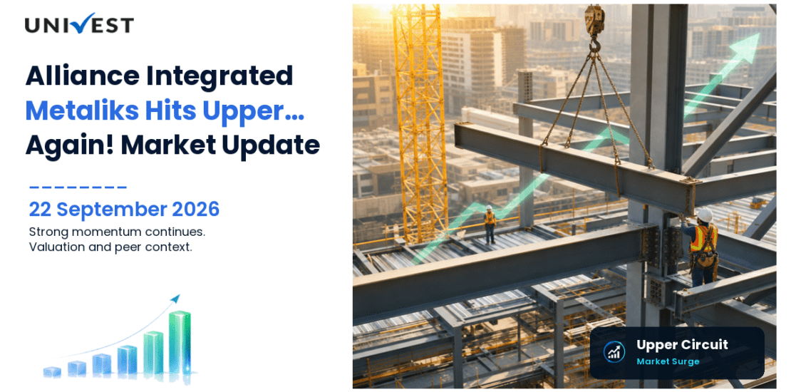 Alliance Integrated Metaliks Ltd. Hits Upper Circuit for the 2nd Straight Session on BSE, 22 September 2026