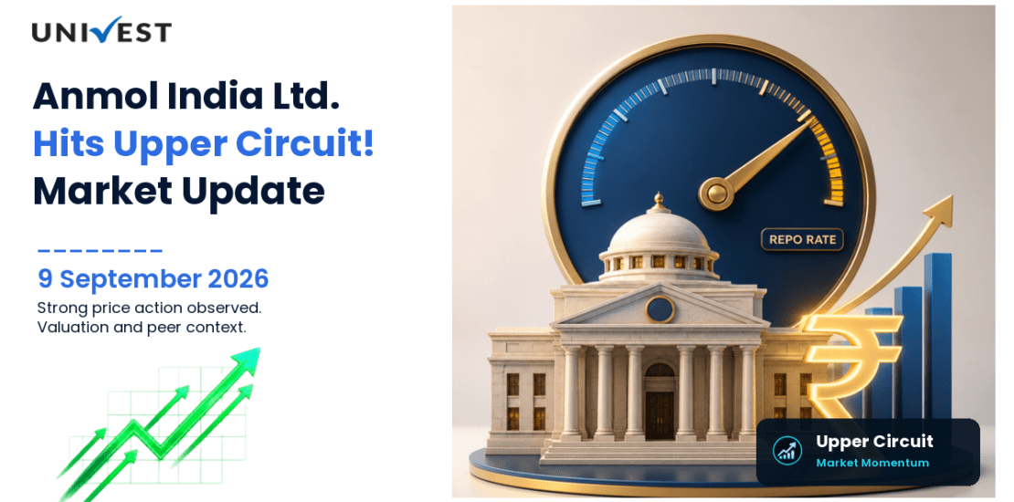 Anmol India Ltd. Hits Upper Circuit on BSE, 9 September 2026