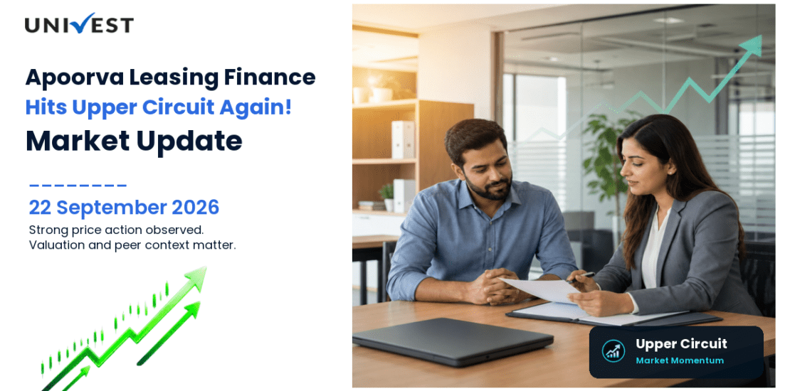 Apoorva Leasing Finance And Investment Company Ltd. Hits Upper Circuit for the 2nd Straight Session on NSE, 22 September 2026