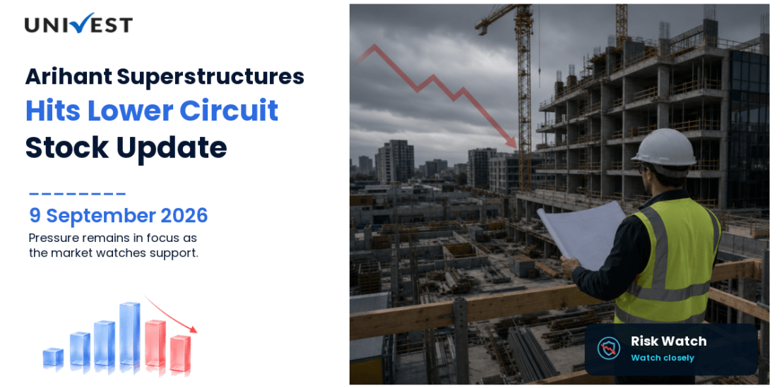 Arihant Superstructures Ltd. Hits Lower Circuit on BSE, 9 September 2026