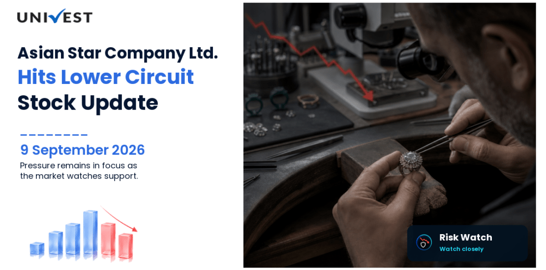 Asian Star Company Ltd. Hits Lower Circuit on BSE, 9 September 2026
