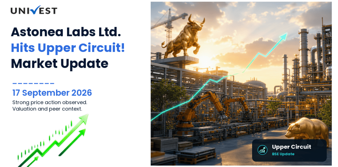 Astonea Labs Ltd. Hits Upper Circuit on BSE, 17 September 2026
