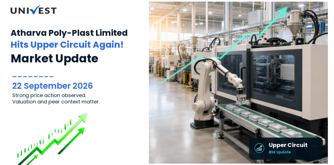 Atharva Poly-Plast Limited Hits Upper Circuit for the 2nd Straight Session on BSE, 22 September 2026