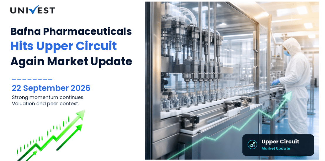 Bafna Pharmaceuticals Ltd. Hits Upper Circuit for the 2nd Straight Session on BSE, 22 September 2026