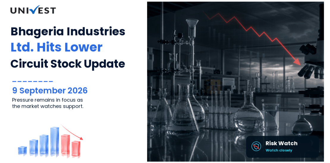 Bhageria Industries Ltd. Hits Lower Circuit on NSE, 9 September 2026