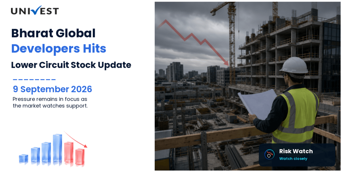 Bharat Global Developers Ltd. Hits Lower Circuit on BSE, 9 September 2026
