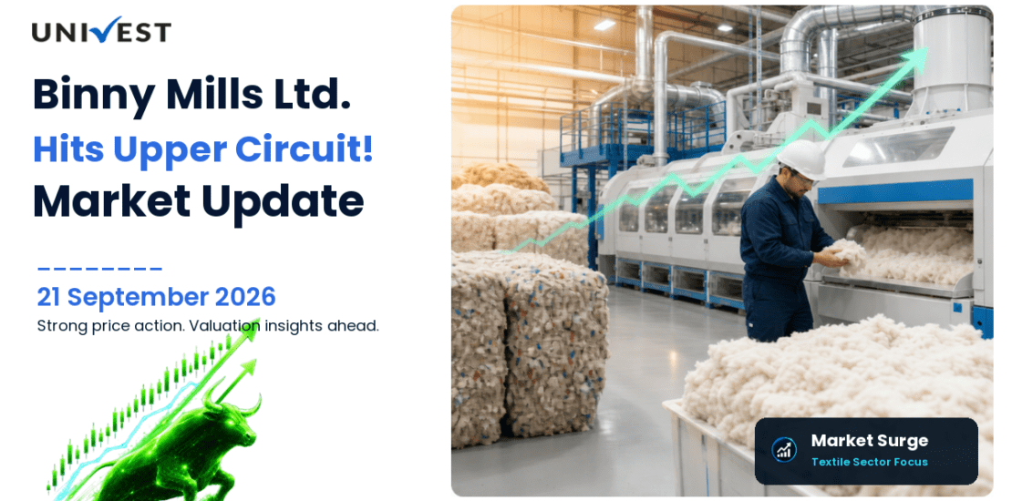Binny Mills Ltd. Hits Upper Circuit on BSE, 21 September 2026