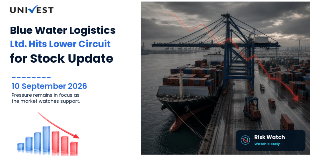 Blue Water Logistics Ltd. Hits Lower Circuit for the 2nd Straight Session on NSE, 10 September 2026
