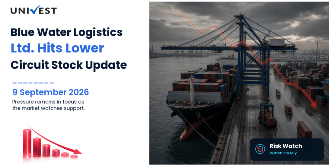 Blue Water Logistics Ltd. Hits Lower Circuit on NSE, 9 September 2026
