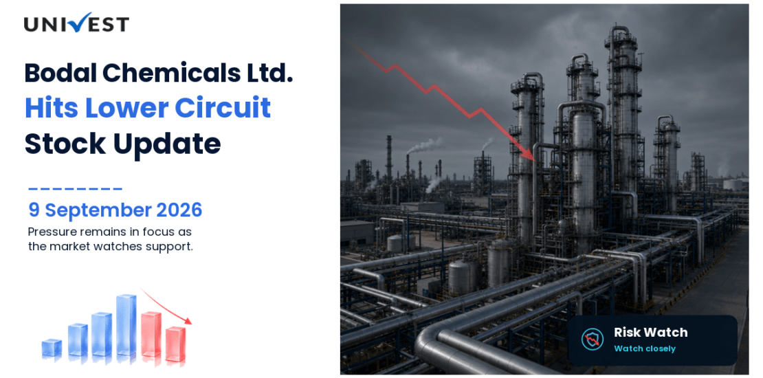 Bodal Chemicals Ltd. Hits Lower Circuit on BSE, 9 September 2026
