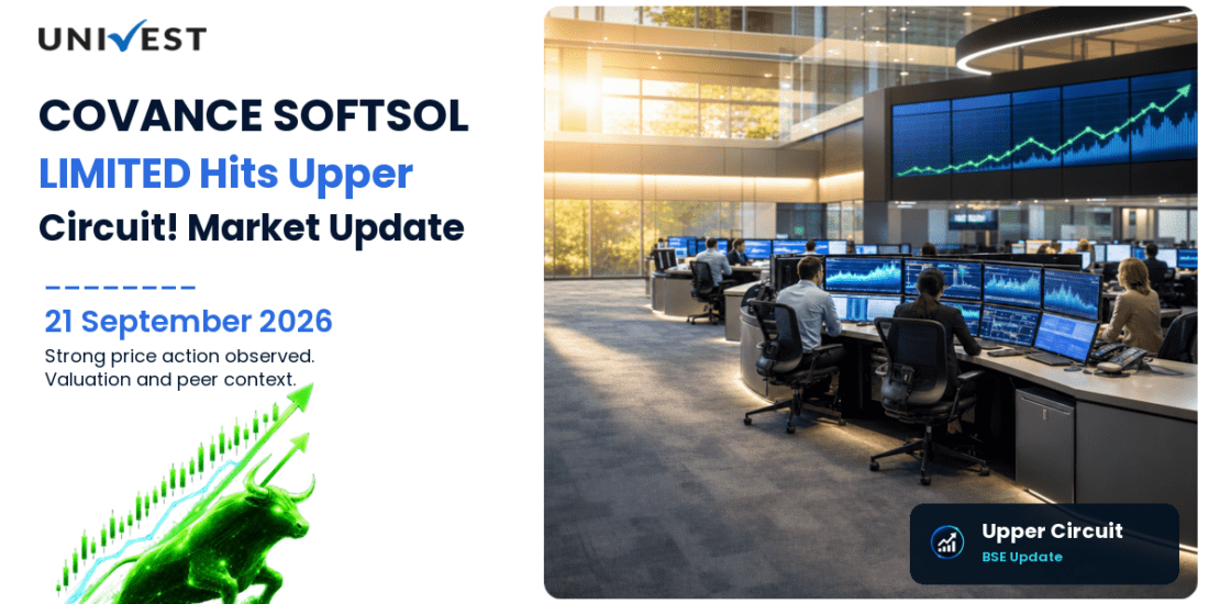 COVANCE SOFTSOL LIMITED Hits Upper Circuit on BSE, 21 September 2026