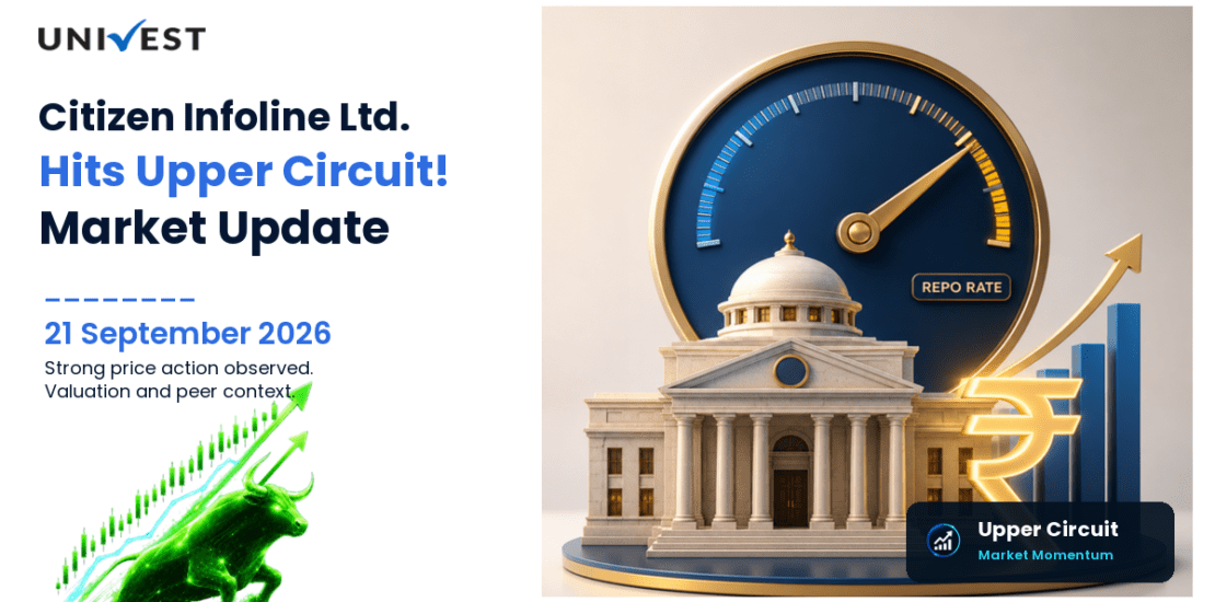 Citizen Infoline Ltd. Hits Upper Circuit on BSE, 21 September 2026