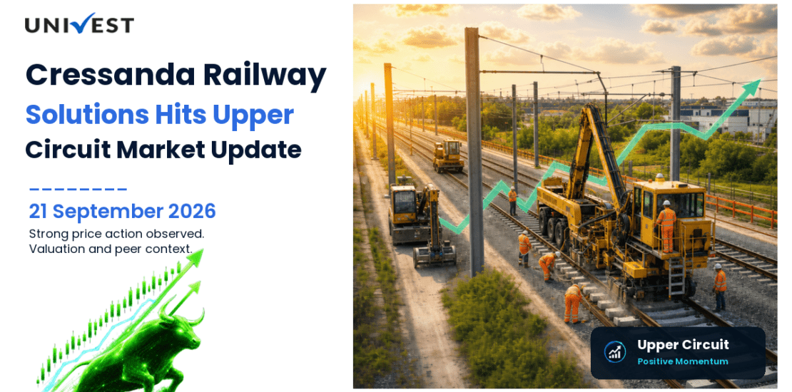 Cressanda Railway Solutions Ltd. Hits Upper Circuit on NSE, 21 September 2026