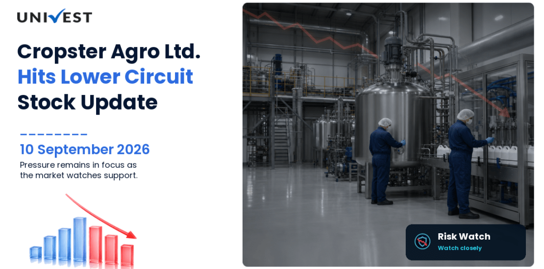 Cropster Agro Ltd. Hits Lower Circuit on BSE, 10 September 2026