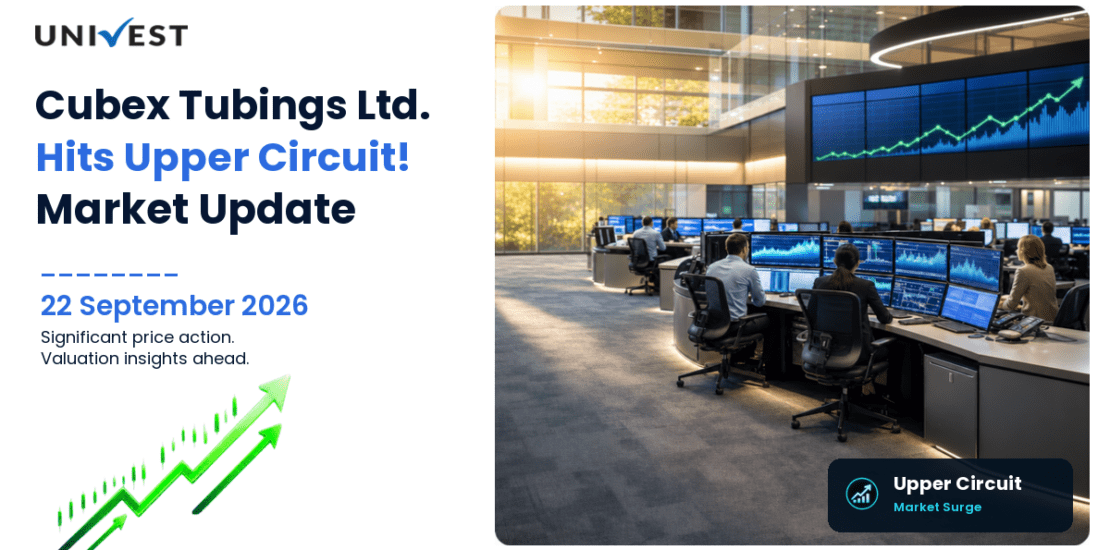 Cubex Tubings Ltd. Hits Upper Circuit on BSE, 22 September 2026