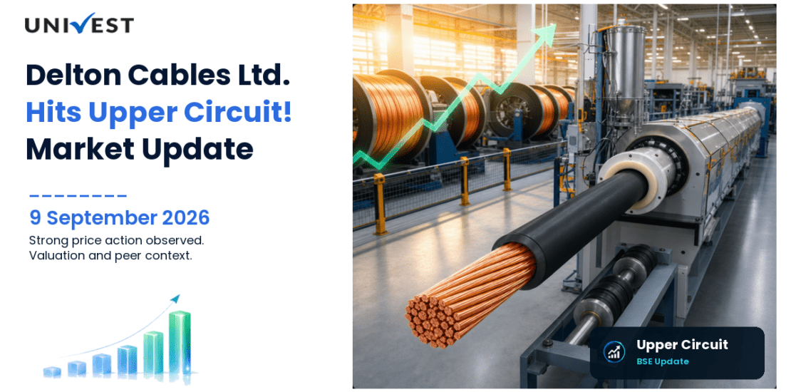 Delton Cables Ltd. Hits Upper Circuit on BSE, 9 September 2026