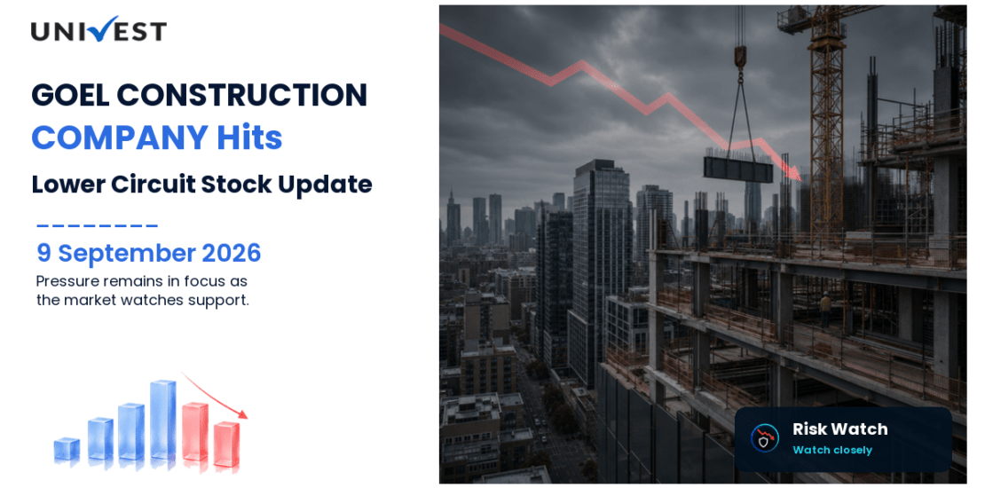 GOEL CONSTRUCTION COMPANY LIMI Hits Lower Circuit on BSE, 9 September 2026