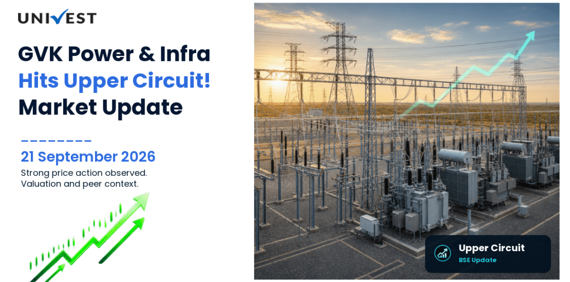 GVK Power & Infrastructure Ltd. Hits Upper Circuit on BSE, 21 September 2026