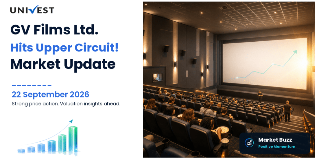 GV Films Ltd. Hits Upper Circuit for the 2nd Straight Session on BSE, 22 September 2026