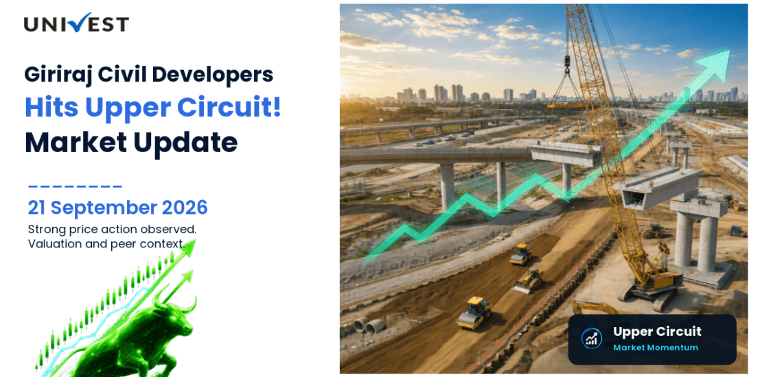 Giriraj Civil Developers Ltd. Hits Upper Circuit on NSE, 21 September 2026