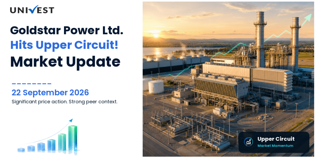 Goldstar Power Ltd. Hits Upper Circuit on NSE, 22 September 2026