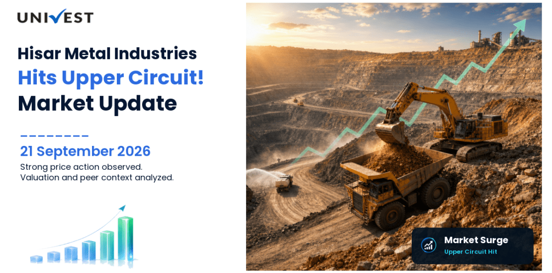 Hisar Metal Industries Ltd. Hits Upper Circuit on BSE, 21 September 2026