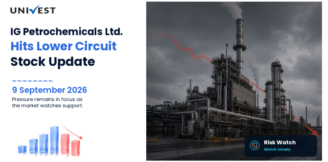 IG Petrochemicals Ltd. Hits Lower Circuit on BSE, 9 September 2026