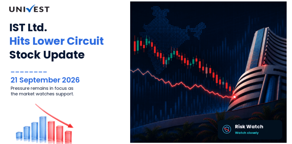 IST Ltd. Hits Lower Circuit on NSE, 21 September 2026